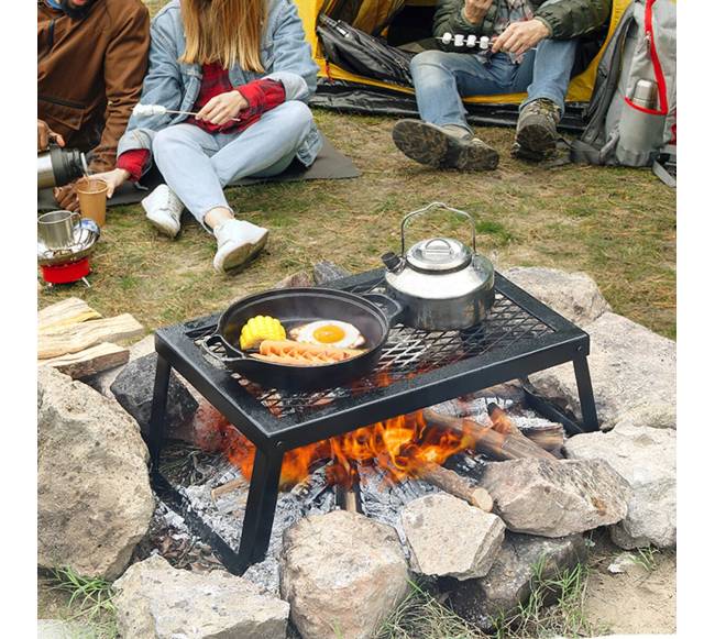 Sulankstomas laužo grilis kempingui7