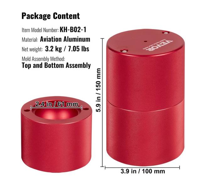 Ledas rutulys spaudėjas 60mm6