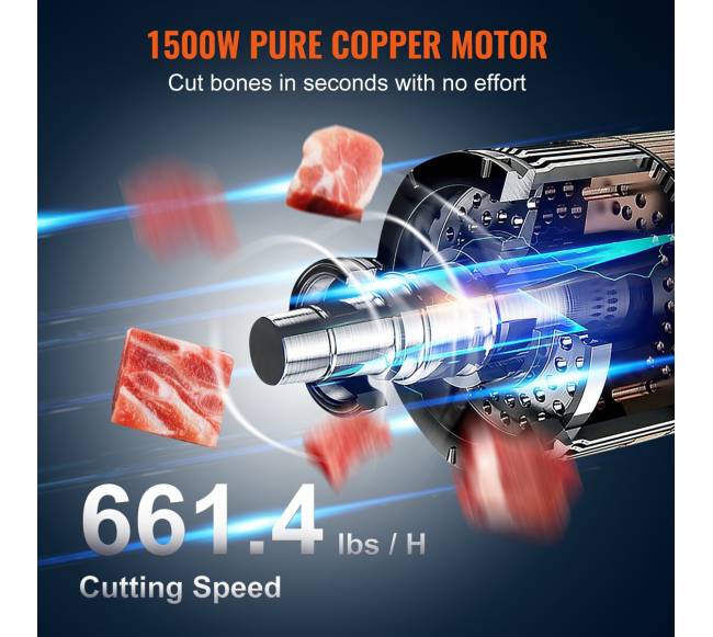 Elektrinė 1500W mėsmalė kaulų pjovimui2