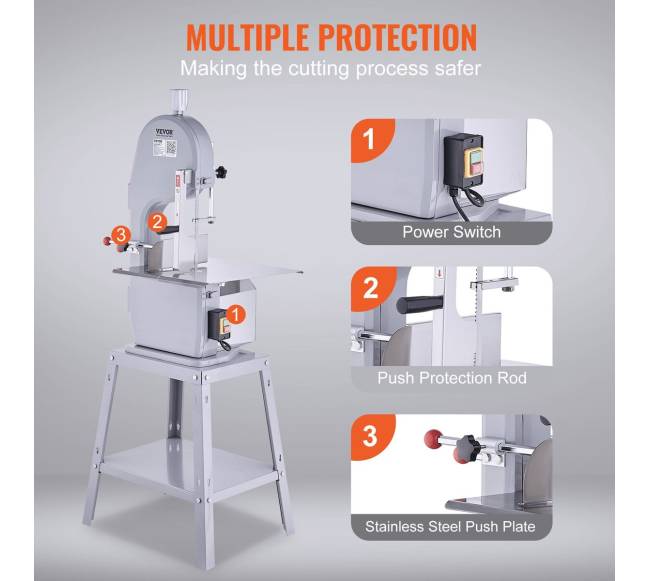 Elektrinė 1500W mėsmalė kaulų pjovimui5