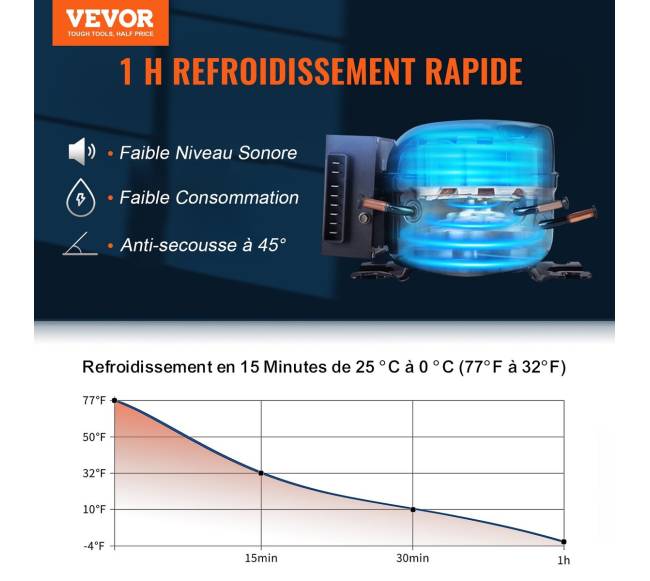 Nešiojamas automobilio šaldytuvas-šaldiklis 45 l1