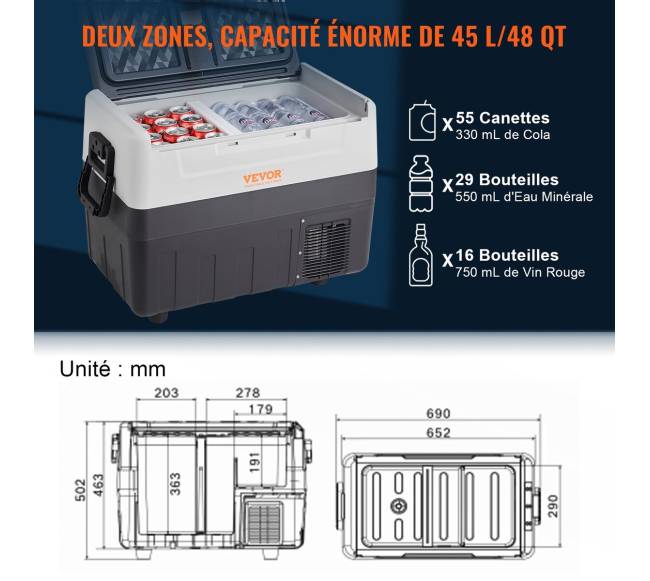 Nešiojamas automobilio šaldytuvas-šaldiklis 45 l4