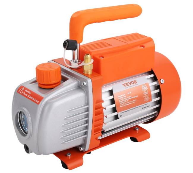 5 galonų vakuuminė kamera ir 3,5 CFM siurblys9