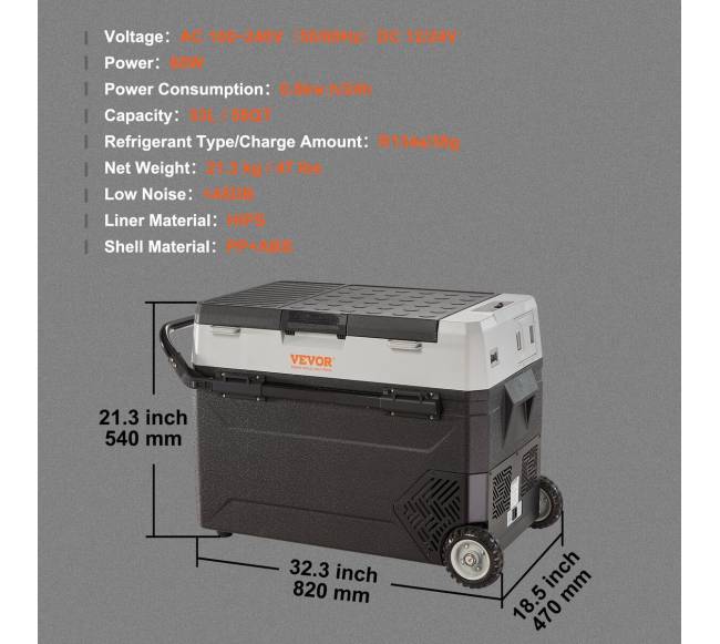 Nešiojamas automobilio šaldytuvas - šaldiklis 53L6