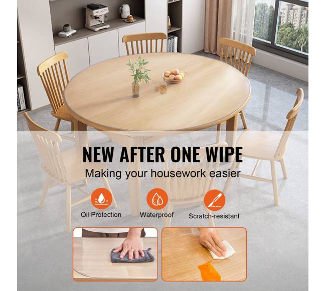 Skaidrus apvalus staltiesės dangalas 123 cm3