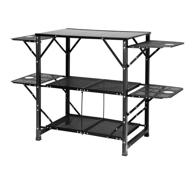 Lauko virtuvės stalas su krepšiu0