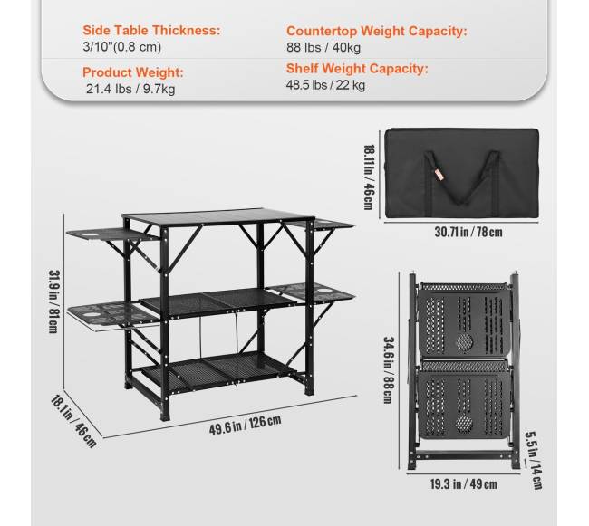 Lauko virtuvės stalas su krepšiu6