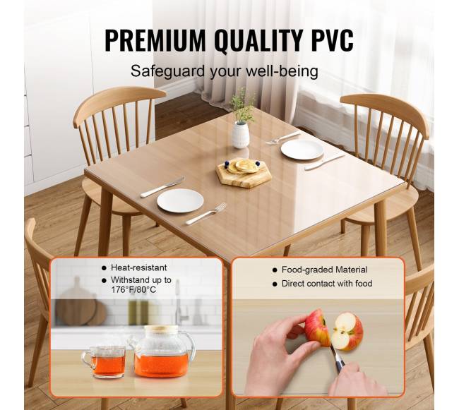 Skaidri stalo apsauga, 305 x 305 mm2