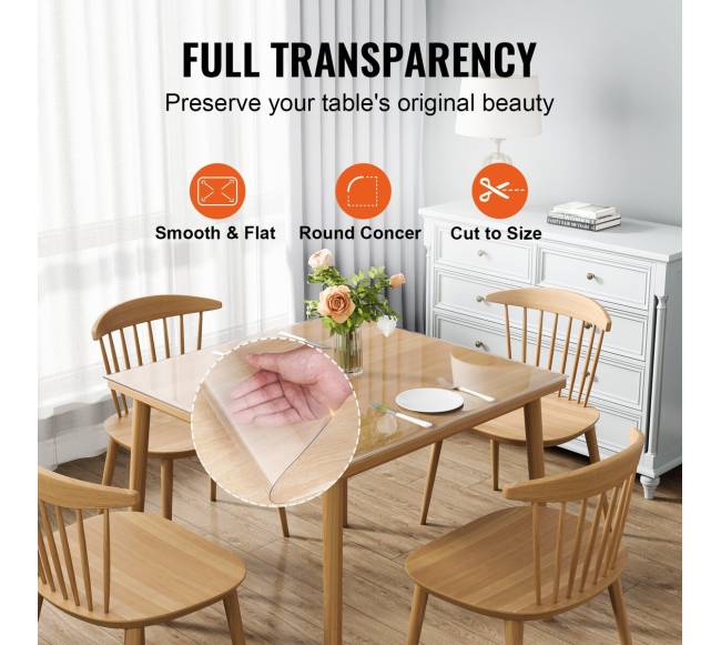 Skaidri stalo apsauga, 305 x 305 mm4