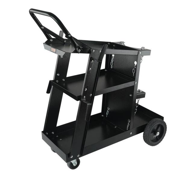 Trijų aukštų suvirinimo vežimėlis su 360 ratukais10