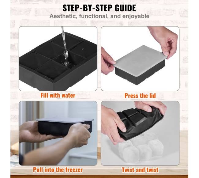 Silikoninė ledo rutuliukų ir kubelių forma5