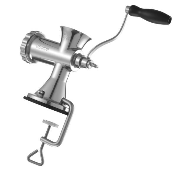 Rankinis mėsos malūnėlis su nerūdijančiu plienu0