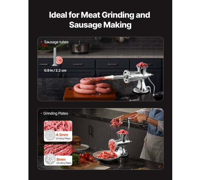 Rankinis mėsos malūnėlis su nerūdijančiu plienu3