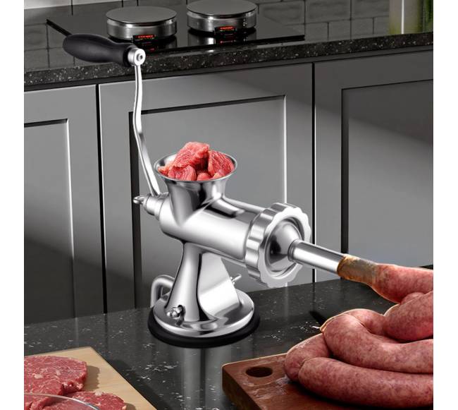 Rankinis mėsos malūnėlis su nerūdijančiu plienu7