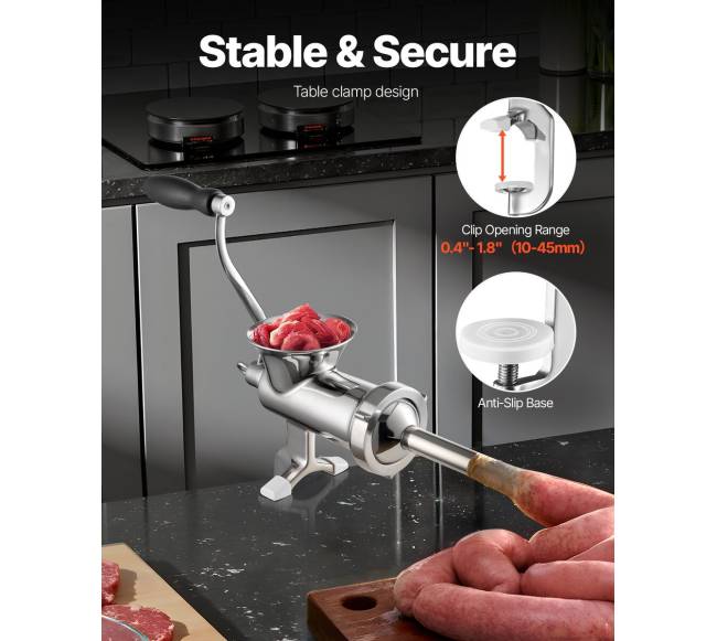 Rankinė mėsos malimo mašina iš nerūdijančio plieno1