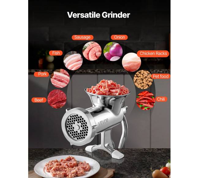 Rankinė mėsos malimo mašina iš nerūdijančio plieno5