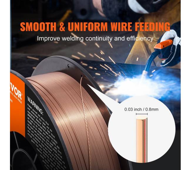 Tvirta MIG suvirinimo viela, ER70S-6 0,8 mm, 5 kg3