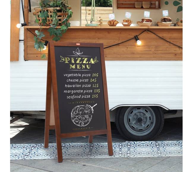 Dvipusė lauko lentelė su kreida 50x100 cm7