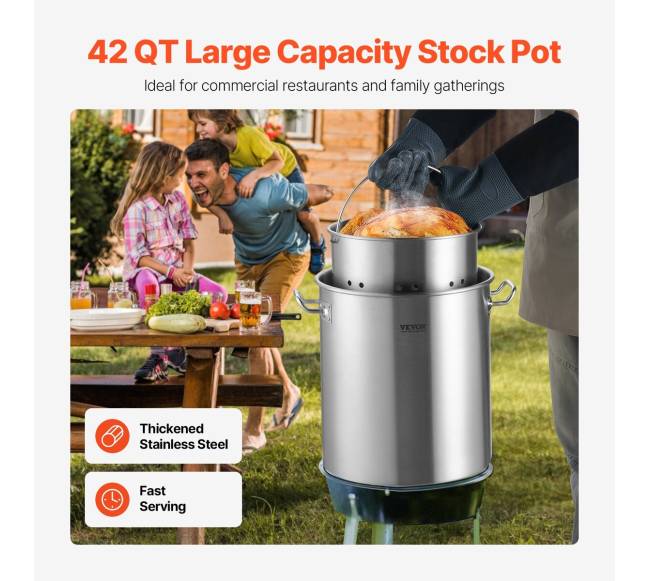 Nerūdijančio plieno puodas 39,7 l su sieteliu1