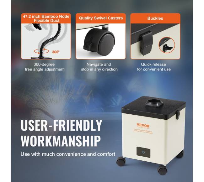 100W lydmetalių dūmų ištraukiklis su filtrais4