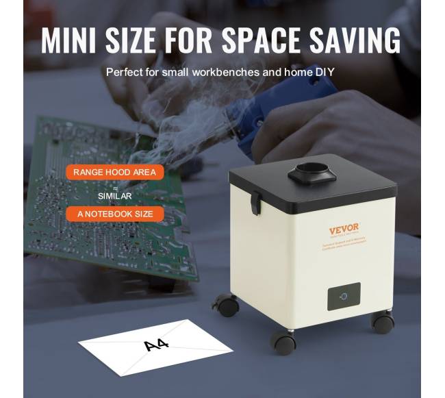 100W lydmetalių dūmų ištraukiklis su filtrais5