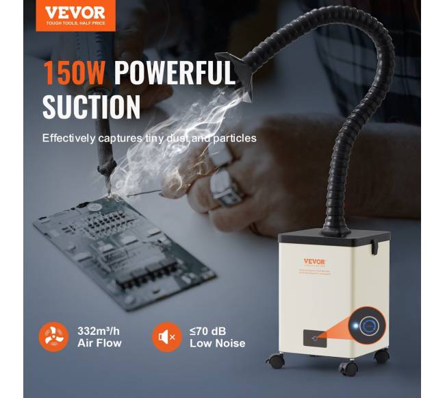 Dūmų ištraukiklis su 3 pakopų filtru1