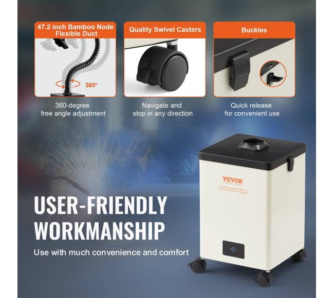 Dūmų ištraukiklis su 3 pakopų filtru4