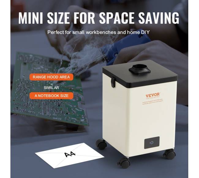 Dūmų ištraukiklis su 3 pakopų filtru5