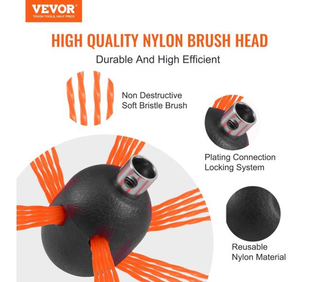 10 m kaminų valymo rinkinys su 10 strypų1