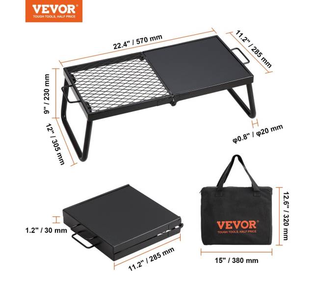 Sulankstomas laužavietės grilis6