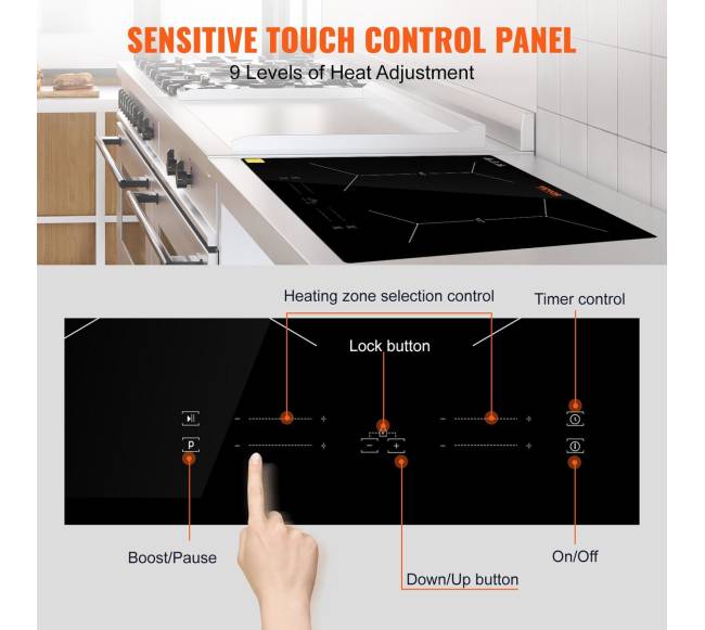 60 cm elektrinė kaitlentė 4 degikliai3