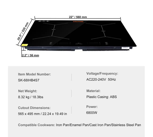 60 cm elektrinė kaitlentė 4 degikliai6