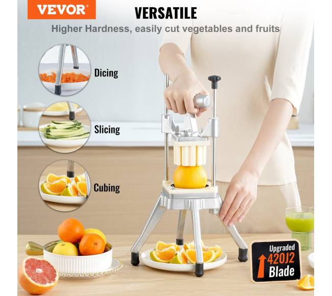 Stalinis daržovių ir vaisių pjaustytuvas su 4 peiliais1