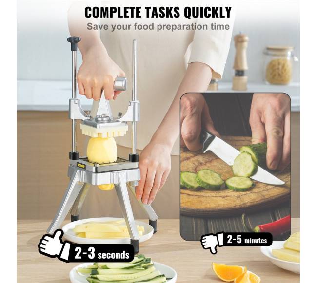 Stalinis daržovių ir vaisių pjaustytuvas su 4 peiliais3