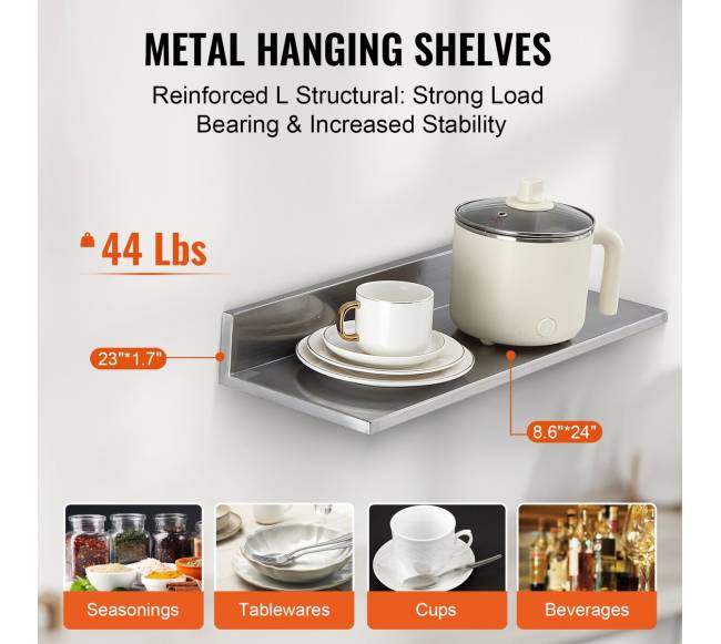 nerūdijančio plieno lentyna su atšvaitais2