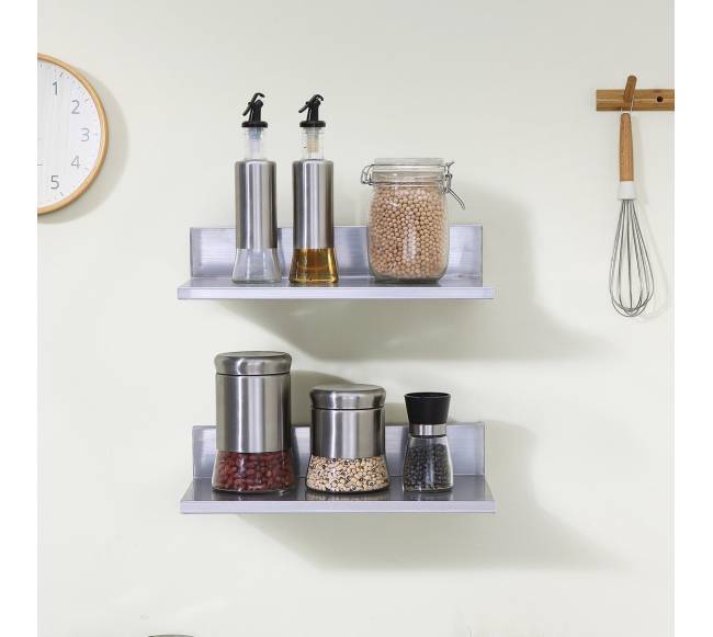Nerūdijančio plieno lentyna su lentynėlėmis7