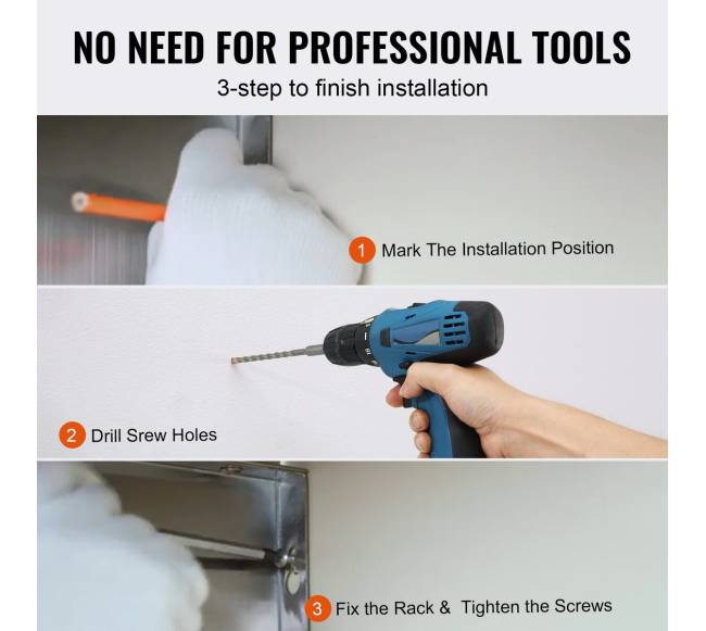 91 cm x 30 cm nerūdijančio plieno lentyna4