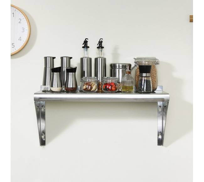 91 cm x 30 cm nerūdijančio plieno lentyna7