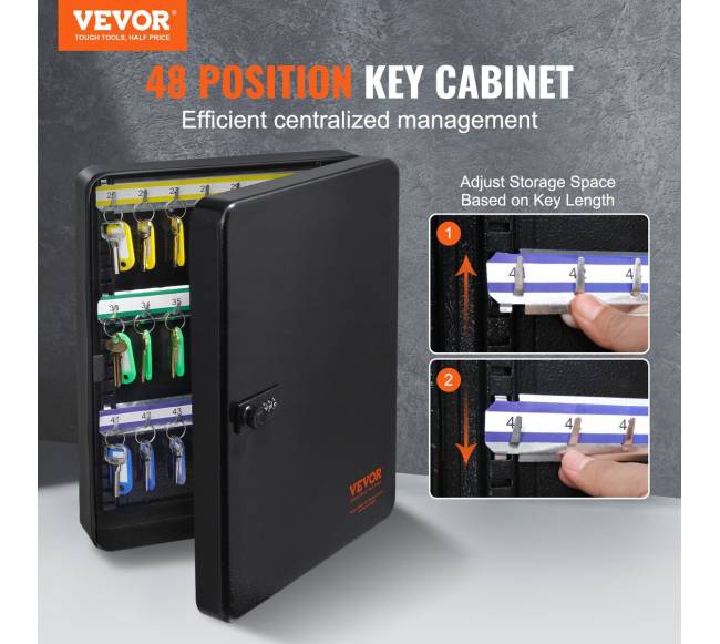 48 raktų dėžė su kodine spintele1