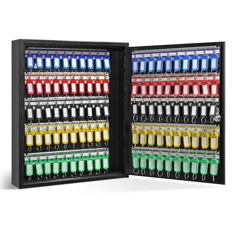 100 raktų spinta su užraktu ir žymelėmis0