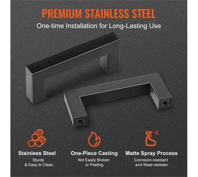 30 vnt. spintelės rankenėlės, 76 mm atstumu3