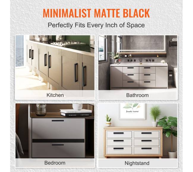 Virtuvės spintelių rankenos, 10 vnt. rinkinys4