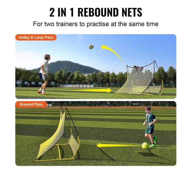 Futbolo atkovotų kamuolių tinklas 2-12