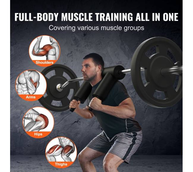 Saugos pritūpimų štanga su pečių ir rankų paminkštinimais2