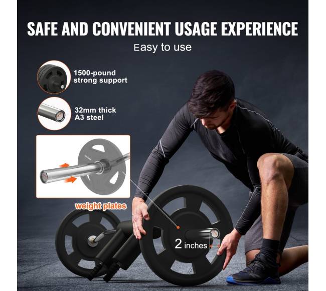 Saugos pritūpimų štanga su pečių ir rankų paminkštinimais3