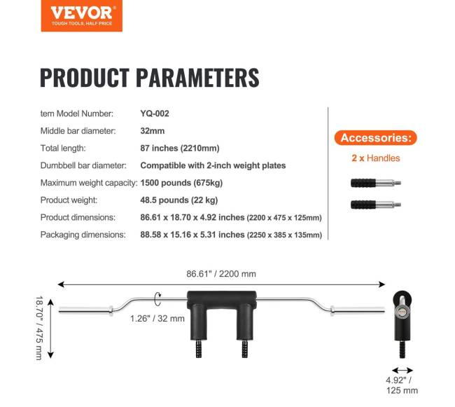 Saugos pritūpimų štanga su pečių ir rankų paminkštinimais6