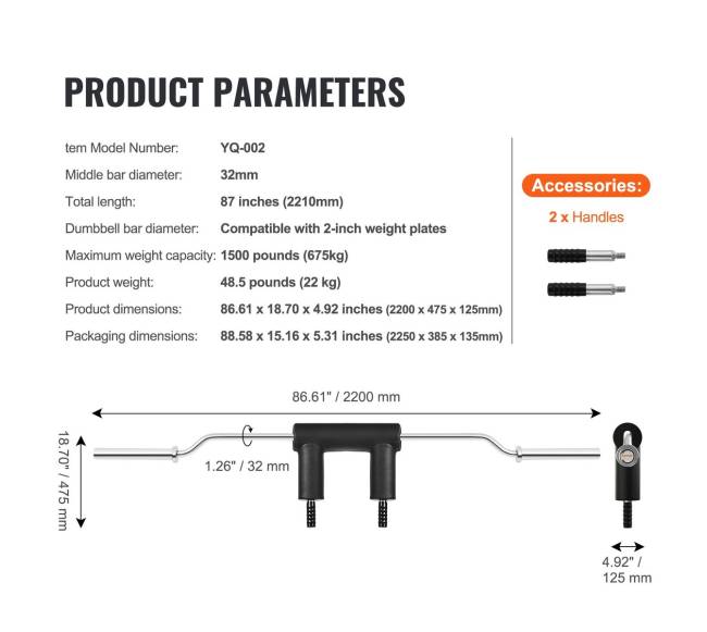 Saugos pritūpimų štanga su pečių ir rankų paminkštinimais10