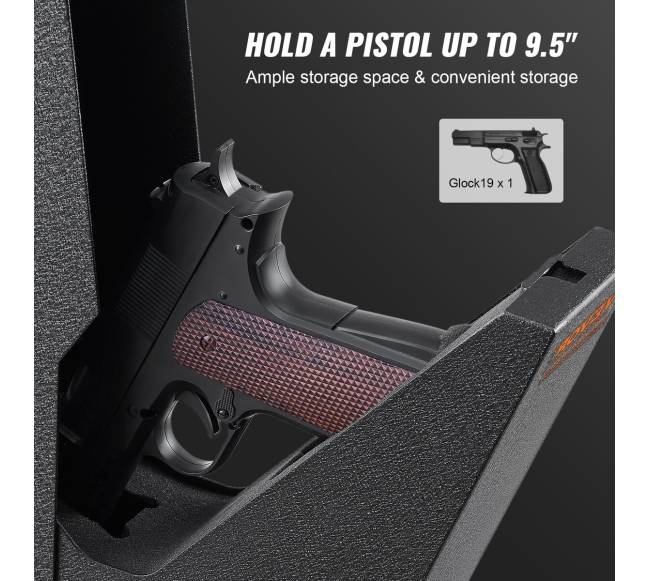 Tvirtinamas biometrinis seifas pistoletui2