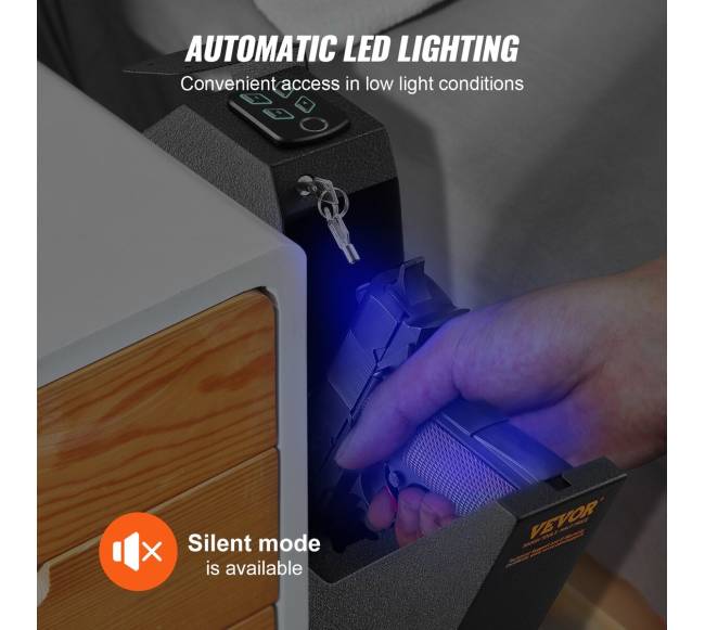 Tvirtinamas biometrinis seifas pistoletui3