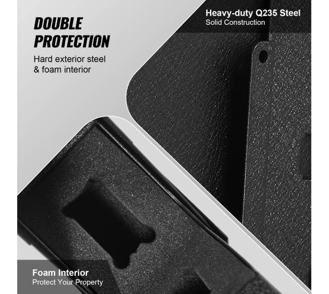 Tvirtinamas biometrinis seifas pistoletui4